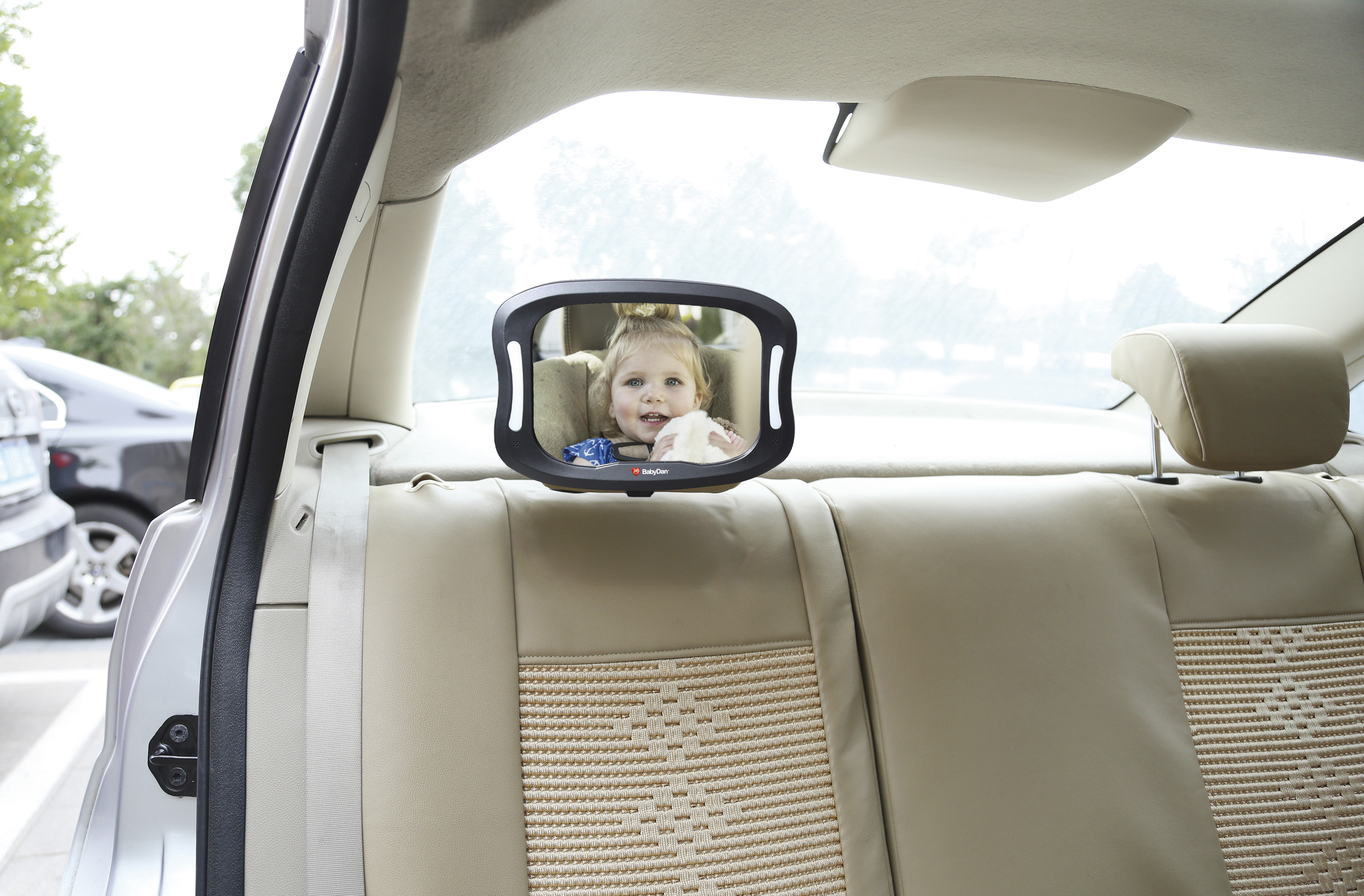 Car Seat Mirror with LED Light by BabyDan