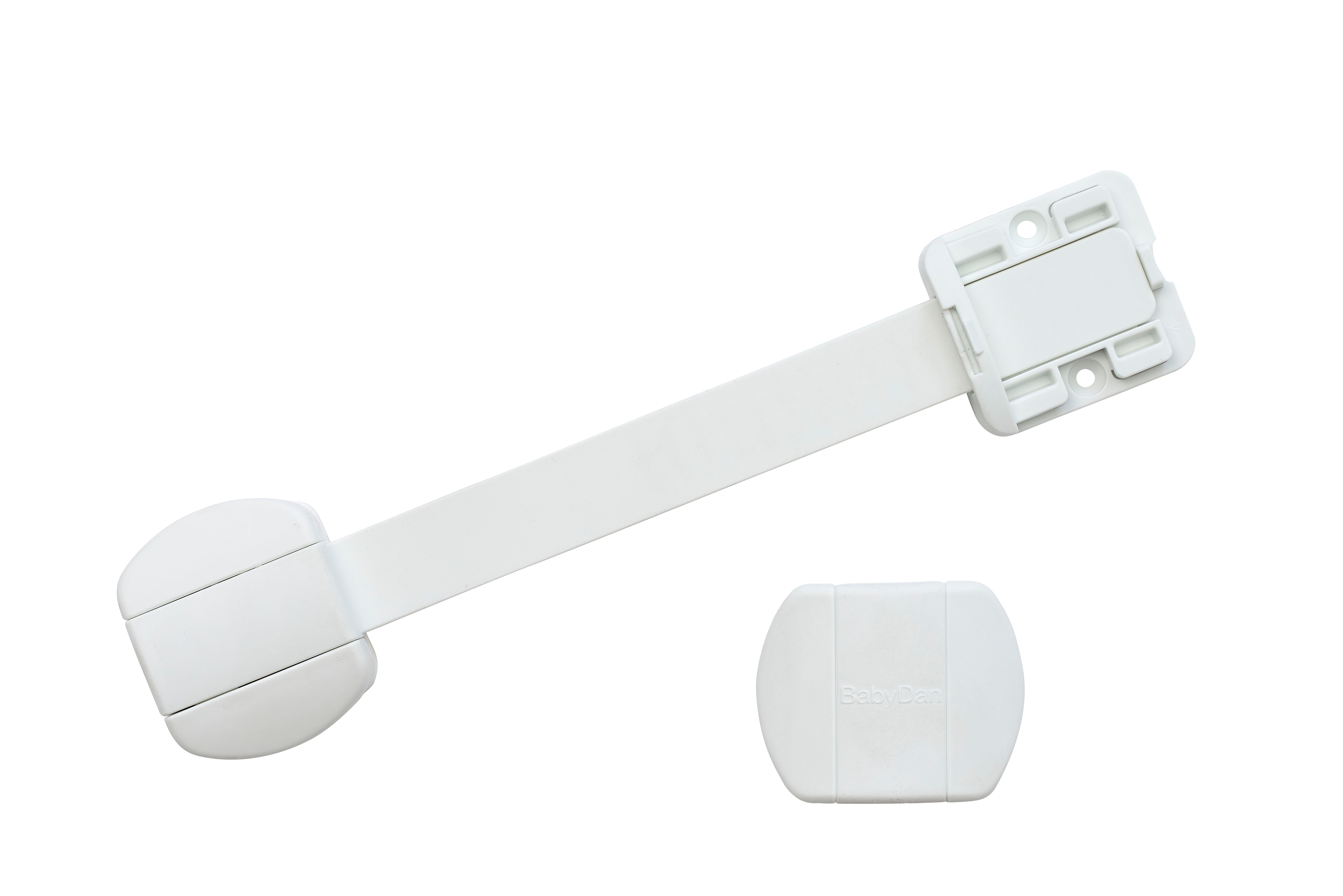 BabyDan Multi Purpose Lock, 2 pieces, white