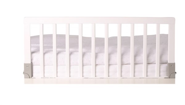 Wooden Bed Guard By Babydan White, Wooden Baby Bed Guard