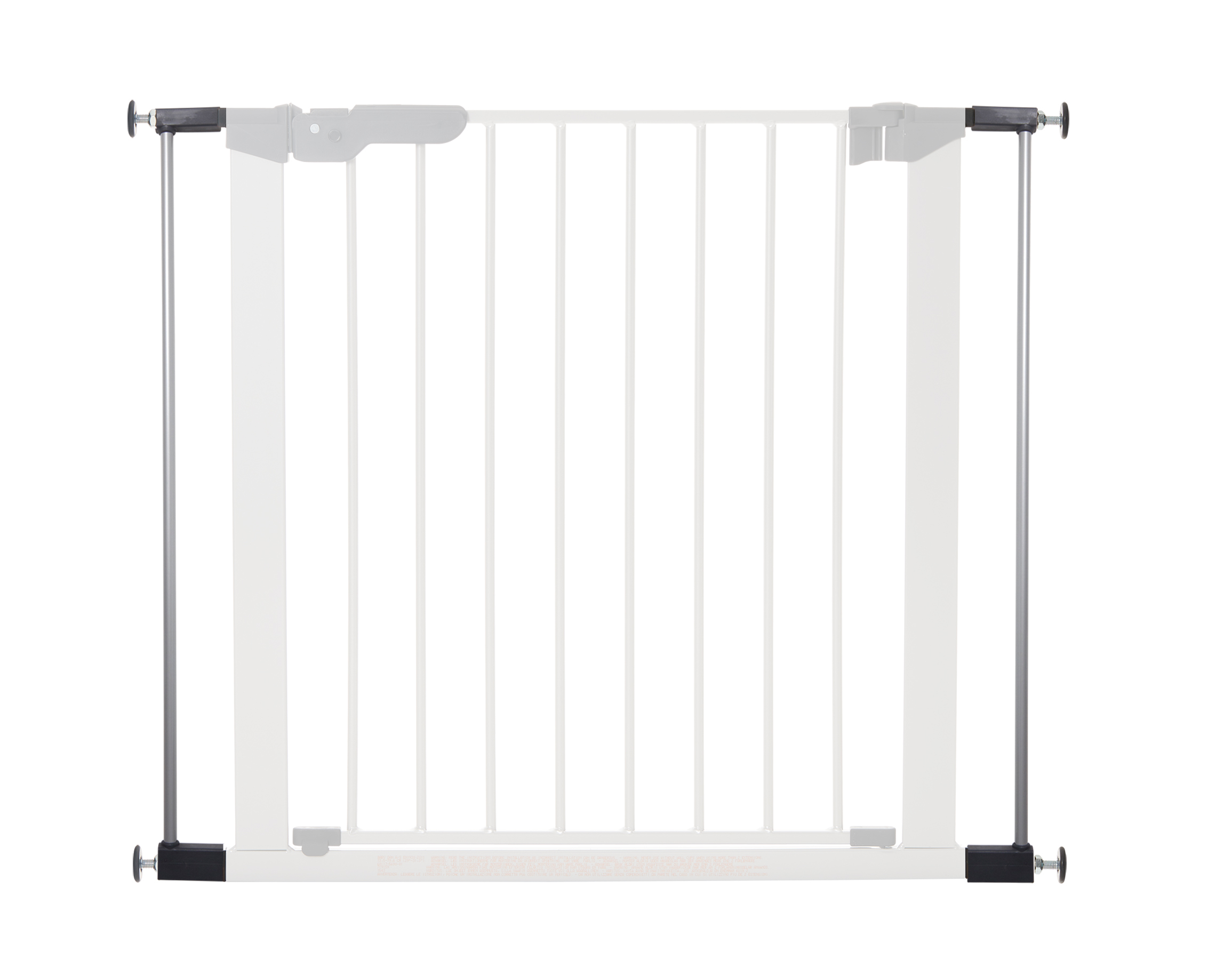 BabyDan Extend A Safety Gate with 2 Extensions Silver Black